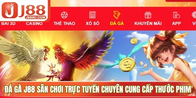 Đá gà J88 sân chơi trực tuyến chuyên cung cấp các thước phim mãn nhãn