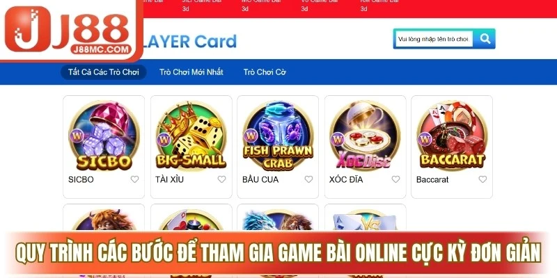 Quy trình các bước để tham gia game bài online cực kỳ đơn giản